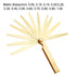 uxcell Metric Thickness Feeler Gauge 0.05-1mm 13 Blades Brass Measuring Tool for Width Gap...