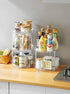 Clear Lazy Susan Organizer,9.2 inch Turntable Spice Rack,360 Rotating Turntable Organizer for Kitchen Cabinet,1 Tier Tray for Cabinet - Clear Spin...