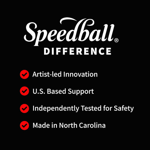 Speedball Fabric Block Printing Ink, 2.5-Ounce, Turquoise - Print on Textiles & Paper - Made in USA...