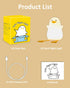 Attivolife Duck Night Light for Kids, Cute Animal Silicone Lamp Touch Control + Dimmable + Timer, USB Rechargeable LED Feeding, Bedside Bedroom De...
