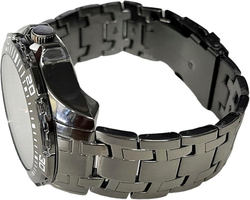 Accutime Men's Disney Lucas Film Star Wars: The Bad Batch Gun Metal Gray Analog Quartz Wrist Watch with Metal Links for Adult, Male (Model: BAD801...