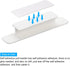 uxcell 6Pcs Self-Stick Handles, White Plastic Self-Adhesive Instant Drawer Handles Pulls for Bathroom, Closet, Wardrobe, Dresser, Window (110mm/4....