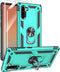for Samsung Galaxy Note 10 Case, Note10 Case with HD Screen Protectors, Military-Grade Metal Ring Holder Kickstand 15ft Drop Tested Shockproof Cov...