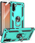 for Samsung Galaxy Note 10 Case, Note10 Case with HD Screen Protectors, Military-Grade Metal Ring Holder Kickstand 15ft Drop Tested Shockproof Cov...