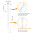 G2PLUS 100PCS 5ml Transfer Pipettes, Plastic Graduated Pipettes, Calibrated Disposable Dropper for Liquid, Essential Oils, Science Laboratory, Exp...