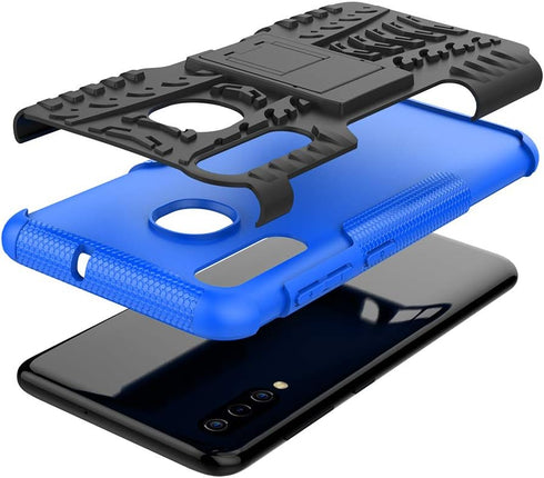 Yiakeng Samsung Galaxy A20/A50/A30 Case, Shockproof Slim Protective Kickstand Hard Phone Cover (Blue)...