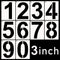 DXCYZ 3 Inch Tall Number Stencils Kit 0-9 Address Number Stencil, 10PCS Reusable Plastic Painting Number Templates for Mailbox Signs, Door, Cars, ...