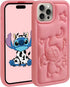 Compatible with iPhone 14 Pro Max/15 Pro Max Case, Cute 3D Cartoon Cool Soft Silicone Animal Character Waterproof Protector Cover Housing Skin for...