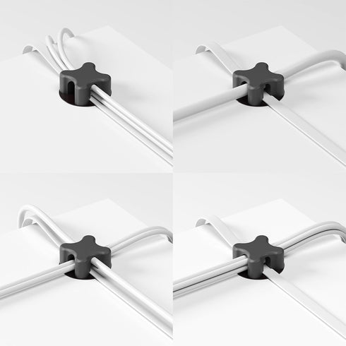 Magnetic Cable Holder Desktop Multipurpose Cord Keeper Cable Organizer Clip Cable Management for Home Office Supplies Wire Organizer (Black 10Pcs)...