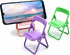 Cute Chair Cell Phone Stand for Desk, 3PCS Funny Cell Phone Holder Stand Compatible with Smartphone/Phone/Pad/Tablet/E-Readers,(Green/Pink/Purple)...