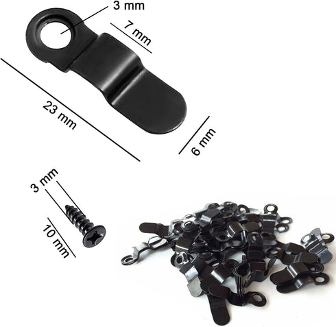 80 Pcs Picture Frame Turn Button Fasteners BOYIDEW 40Pcs Photo Frame Hardware Backing Clips 40Pcs Screws Picture Frame Tabs for Craft, Hanging Pic...