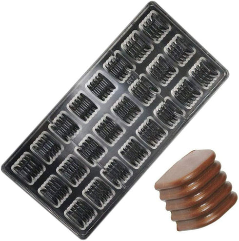 Polycarbonate Chocolate Mold DIY Handmade Chocolate Candy Mould Pastry Tools Bakeware Thread Cylinder (19352)...
