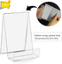ZOEY Acrylic Book Easel Stand with Ledge Clear Easels Plate - 5 Pack for Books Display, Music Sheets, Artworks, CD, Tablet Holder (Small)...