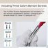 for iPhone 8 Plus Complete Full Screw Sets Replacement 8Plus with Bottom Pentalobe Screws Inner Part Kit Repair with Four Screwdrivers for A1864 A...