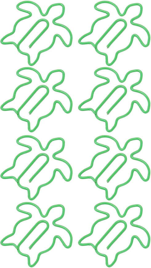 Cute Paper Clips, Pack of 100 Metal Animal Shaped Style Exquisite Bright Paper Clips Electroplated Anti Slip Fancy Paperclips Portable Creative Fu...