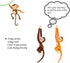 Hanging Stuffed Animals of Monkey for Kids and Adults (27inches)...