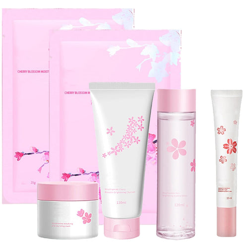 6Pcs Amino Acid Skin Care Products Set, Sakura Skin Care Sets, Nicotinamide Skin Care Gift Set for Women Girls, Skincare Routine Set, Face Care Ki...