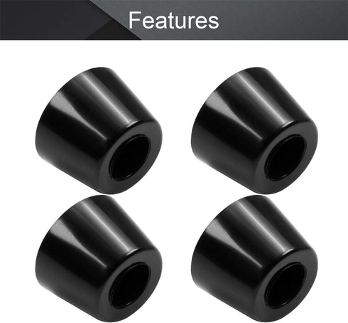 MroMax 4Pcs Rubber Feet Round Furniture Pads 1.42" W x 0.98" H Non Slip Bumper Feet Conical Recessed Protection for Furniture, Electronics and Cut...