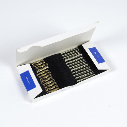 DMC 6-Strand Embroidery Cotton Floss - Black - 12/Pkg...