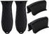 4 pcs Silicone Hot Handle Cover, Assist Pan Holder for Cast Iron Skillets and Traditional Pots - Black...