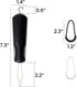 Daily Treasures Button Hook and Zipper Pull, Button Hook Dressing Aid with 8Pcs Zipper Pulls, Button Assist Device with Non-Slip Ribbed Handle for...