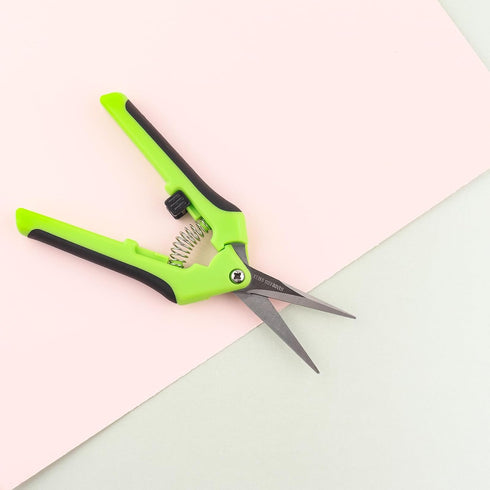 2PCS Ergonomic Spring-Action Scissors,Spring-Loaded Craft Shears with Stainless Steel Blades,for Cutting Intricate Details and Tight Patterns for ...