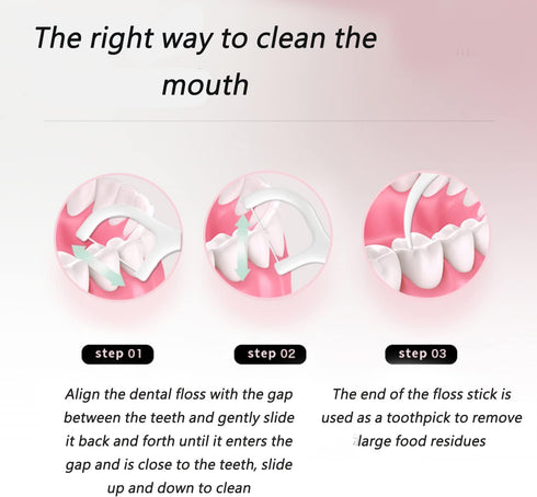 Flosser Dispenser Dental Floss Case Travel Floss Professional Toothpicks Sticks with Travel Case Superfine Floss Picks Dental Picks for Teeth Clea...