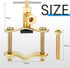 2 Pcs Brass Self Piercing Saddle Valve Copper Self Tapping Valve with 1/4 Inch Compression Outlet for 3/8 to 1-5/16 Inch Water Pipe Supply...