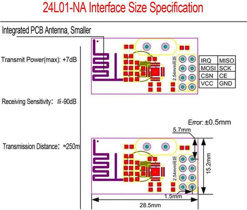NEW 12pcs NRF24L01+ 2.4GHz Arduino Wireless RF Transceiver Module...