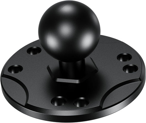 BRCOVAN 1'' Ball Mount Base with Aluminum Alloy AMPS Hole Round Plate & 1'' TPU Ball Adapter Compatible with RAM Mounts B Size 1 Inch Ball Double ...