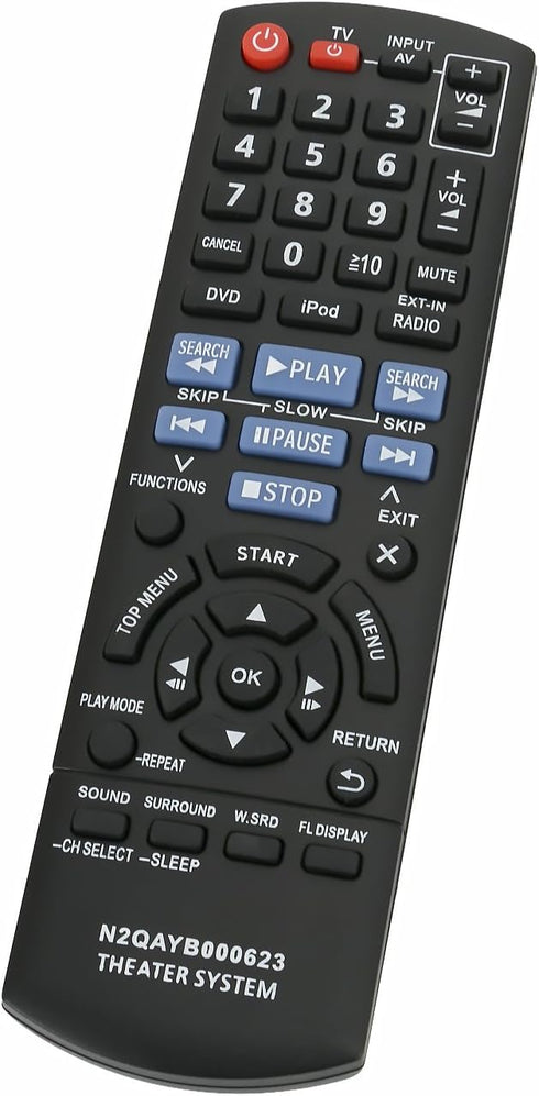 New N2QAYB000623 Replace Remote fit for Panasonic SC-XH150 SA-XH150 Home Theater System...
