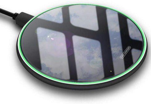 Wireless Charger - 15W Qi Fast Charging Desk Pad Non Magnetic Compatible with iPhone 15, 14, 13, 12, 11, X, 9, 8 Max/Pro/Pro Max, Samsung Galaxy, ...