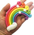 Rainbow Cake Topper Cupcake Pick Wedding Birthday Party Favor Dessert Rainbow Design Cake Pick...