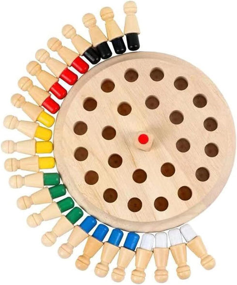 Montessori Material Memory Chess Match Game Small Cylinder Socket Stacking Sorting Sensorial Material for Kids...