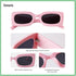 GIFIORE Retro 90s Rectangle Sunglasses For Women Trendy Chunky Glasses Black Pink Frame...