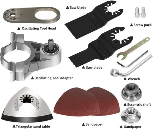 Converter Oscillating Tool Adapter Kit 100 Type Aluminum Angle Grinder Polishing Oscillating Multitool Accessories Kit(As shown)...