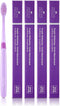 Purple Whitening Toothbrush 4Count - Purple Indicater Medium Toothbrushes for Adults, Plaque Remover for Teeth, High Strength Medium Bristle Tooth...