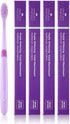 Purple Whitening Toothbrush 4Count - Purple Indicater Medium Toothbrushes for Adults, Plaque Remover for Teeth, High Strength Medium Bristle Tooth...