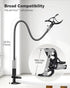 SAIJI Gooseneck Bed Phone Holder, Flexible Long Arm Phone Mount for Desk, Clip Bracket Clamp Stand for 4.0-6.5'' Mobile Cell Phone Stand Document ...