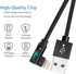 Hi-Mobiler Fast Charging Cable, 3ft Right Angle Cable,3 Pack Nylon Braided Fast Speed Data Sync Charging Cord Powerline Compatible with Phone 13/1...