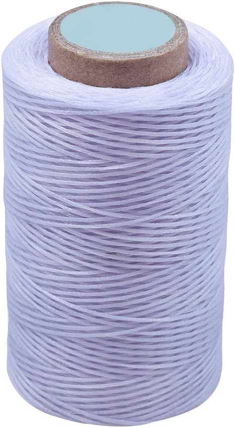 MIUSIE Colorful 284Yards Leather Sewing Waxed Thread-Practical Long Stitching Thread for Leather Craft DIY/Bookbinding/ Shoe Repairing/Leather Pro...