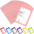 100 Pcs Resealable Mylar Bags with Clear Window Packaging Bags Foil Pouch Zipper Bag for Food Self Sealing Storage Supplies (Pink, 4.72x7.1 inches...