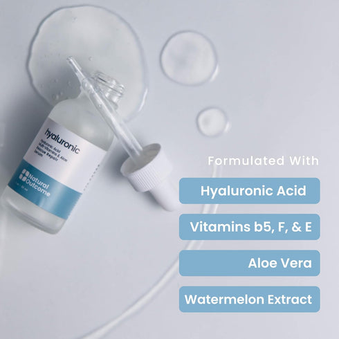 Hyaluronic Acid Serum for Face | Anti-Aging Facial Serum with Vitamin b5 | Reduces Fine Lines and Wrinkles | Moisturizing and Hydrating Rescue Rep...