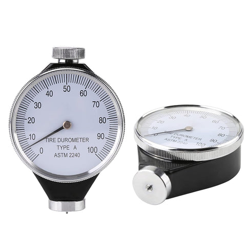 A Durometer, Rubber Hardness Tester, Rubber Tire Durometer Hardness Tester Meter 0-100 HA(Type A)...