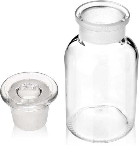 3 Packs 125ml Lab Glass Reagent Bottle,Wide Mouth Clear Glass Storage Bottle with Ground Stopper?Decorative Bottles/Vase (Clear)…...