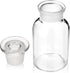 3 Packs 125ml Lab Glass Reagent Bottle,Wide Mouth Clear Glass Storage Bottle with Ground Stopper?Decorative Bottles/Vase (Clear)…...