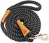 6 FT Rope Dog Leash, Soft Strong Braided Leash with Leather Tailor Connection Pet Leash for Small Medium Large Dogs...