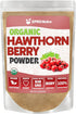 XPRS Nutra Organic Hawthorn Berry Powder - Premium USDA Organic Hawthorne Berry Powder for Cardiovascular Support - Vegan Friendly Hearth Health S...
