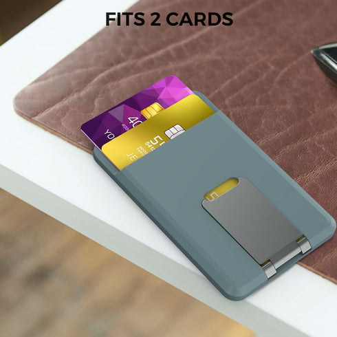 BIAJIYA Card Holder for Back of Phone for Stand MagSafe Magnetic Silicone Wallet Compatible with iPhone16/15/14/13/12/12 Pro/ 12 Mini/ 12 Pro Max ...