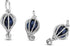 Blue Hot Air Balloon Charm Compatible with Pandora Charms Bracelets Travel Birthday Christmas...